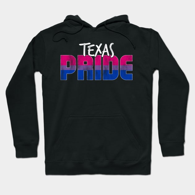 Texas Pride Bisexual Flag Hoodie by wheedesign